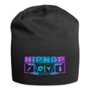 Hip Hop Culture - Jersey-Beanie - Schwarz - Vorne