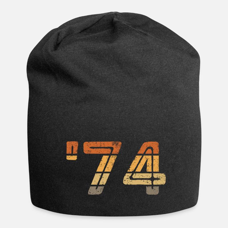 '74 - 1974 - Bonnet en jersey - noir