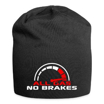 All Gas No Brakes Tachometer Rennauto Tacho Fahren - Jersey-Beanie - Schwarz - Vorne