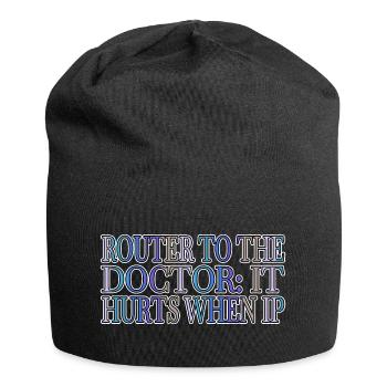 Hacking White Hat Hacking Information Security - Jersey Beanie - black - Front