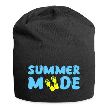 summer mode - Jersey-Beanie - Schwarz - Vorne