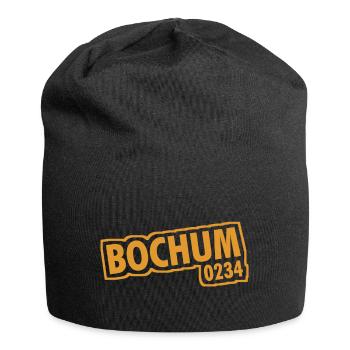 Bochum - 0234 - Vorwahl - NRW - Ruhrpott - Jersey-Beanie - Schwarz - Vorne