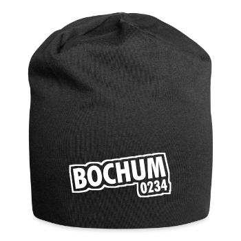 Bochum - 0234 - Vorwahl - NRW - Ruhrpott - Jersey-Beanie - Schwarz - Vorne