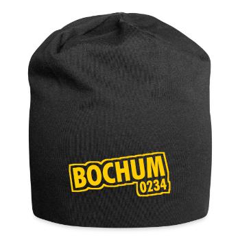 Bochum - 0234 - Vorwahl - NRW - Ruhrpott - Jersey-Beanie - Schwarz - Vorne