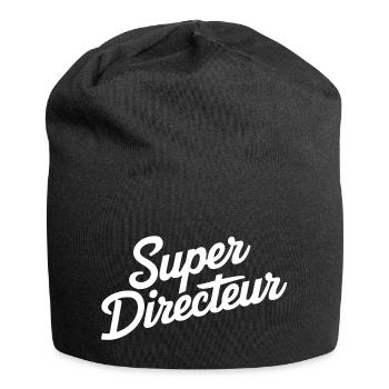 Super directeur - Bonnet en jersey - noir - Devant