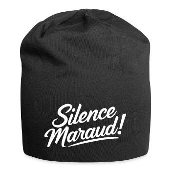 Silence maraud ! - Bonnet en jersey - noir - Devant