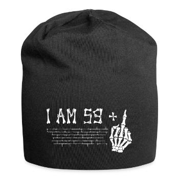 J’ai 59 ans et majeur - 60e anniversaire - Bonnet en jersey - noir - Devant