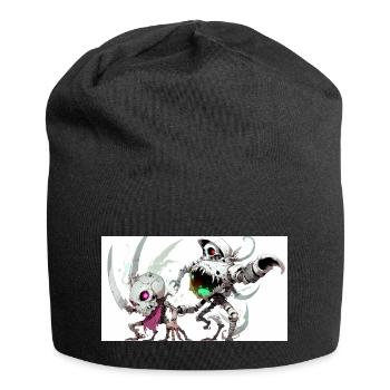 Anime full shotfull body animal illustration style - Jersey Beanie - black - Front