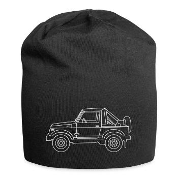 Samurai Weiß 4X4 - Jersey-Beanie - Schwarz - Vorne