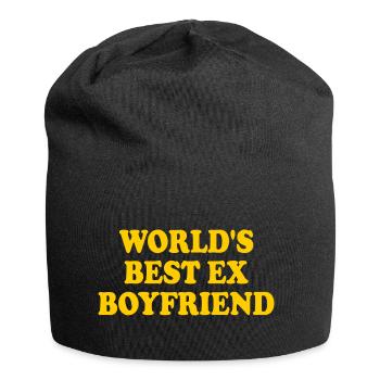 worlds best ex boyfriend - Jersey Beanie - black - Front