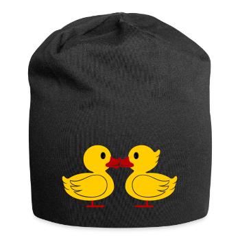 Duck Kiss - Jersey Beanie - black - Front