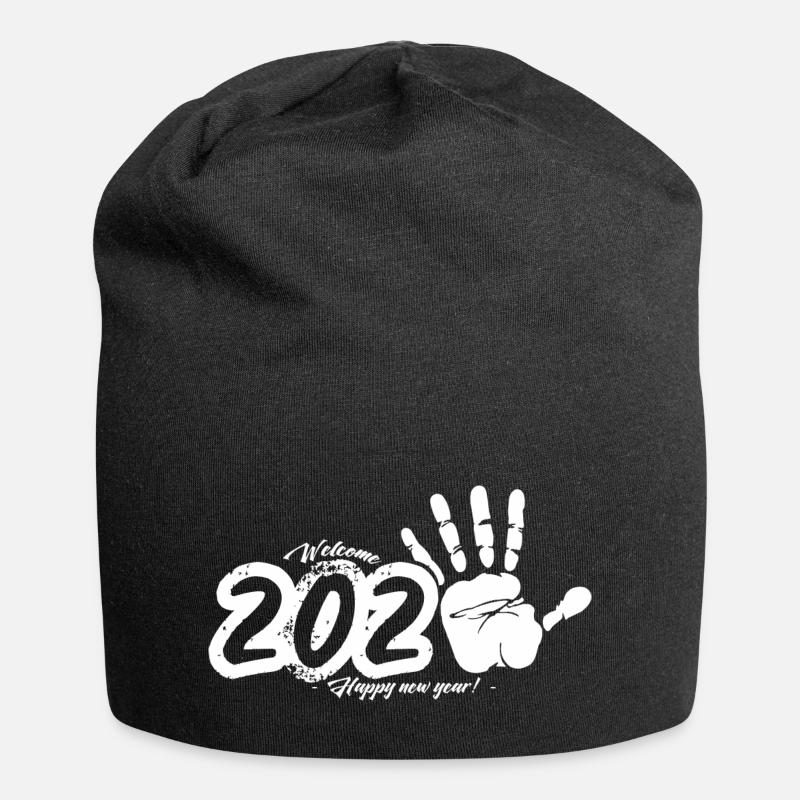 welcome 2025 - Bonnet en jersey - noir
