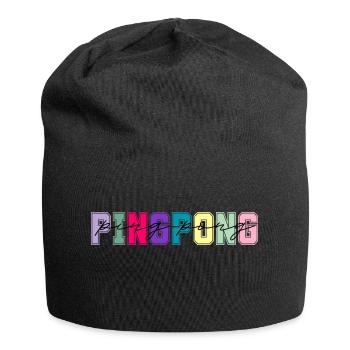 Ping pong colors - ping pong lover gift - Jersey Beanie - black - Front