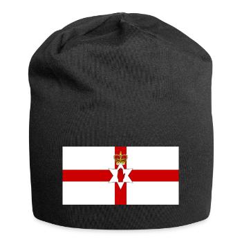 Nordirland - Jersey-Beanie - Schwarz - Vorne