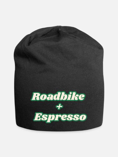 Roadbike + Espresso - Jersey-Beanie - Schwarz