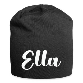 ella name - Jersey-Beanie - Schwarz - Vorne