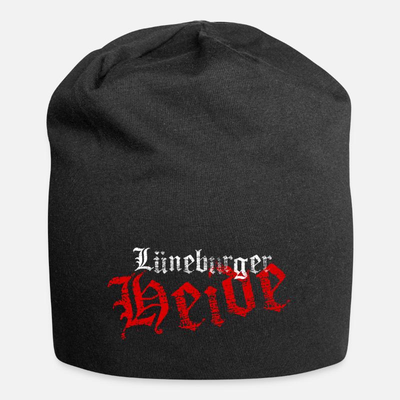 Lüneburger Heide - Jersey-Beanie - Schwarz