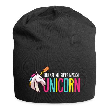 Super Magical Unicorn - Jersey Beanie - black - Front