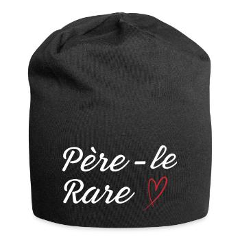 Seltene Perle Papa - Papa Geschenkidee - Jersey-Beanie - Schwarz - Vorne