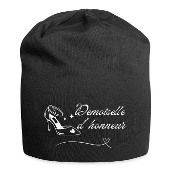 Demoiselle d’honneur - Bonnet en jersey - noir - Devant