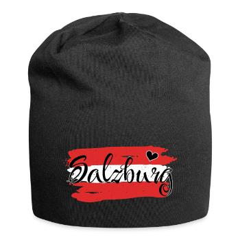 Drapeau Autriche Salzbourg - Bonnet en jersey - noir - Devant