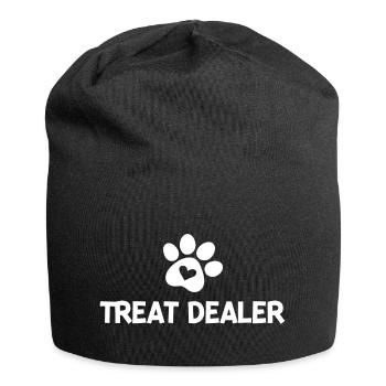 Leckerli-Händler - Jersey-Beanie - Schwarz - Vorne