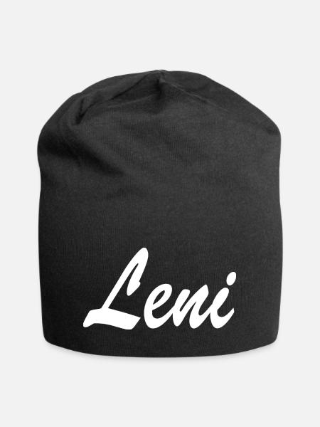 Leni - Jersey-Beanie - Schwarz