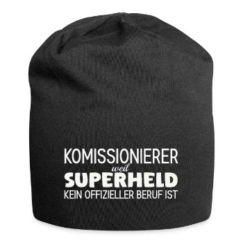Komissionierer Superheld - Jersey-Beanie - Schwarz - Vorne