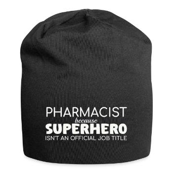 Pharmacist Superhero Pharmacy - Jersey Beanie - black - Front