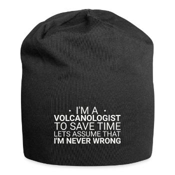 Volcanologist Never Wrong Volcanology - Jersey Beanie - black - Front