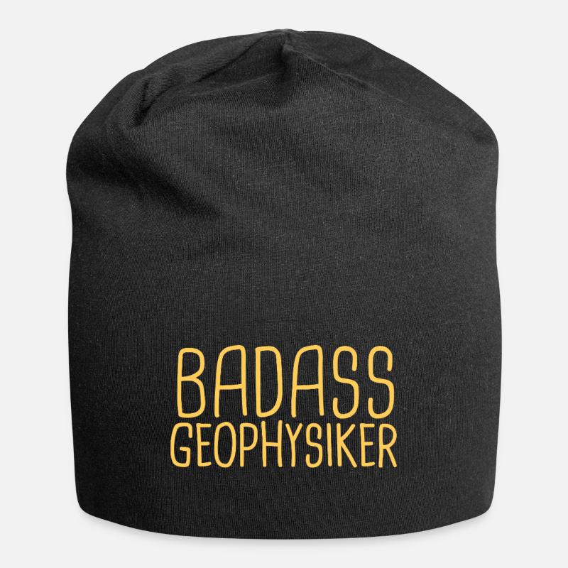 Geophysiker Badass Geophysik - Jersey-Beanie - Schwarz