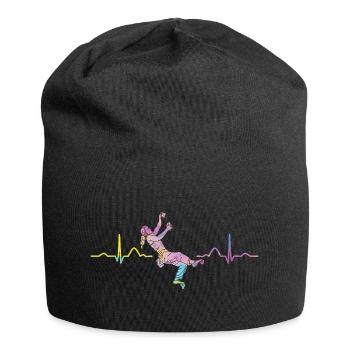 Boulderer Herzschlag Boulder Bouldern - Jersey-Beanie - Schwarz - Vorne