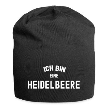 ICH BIN EINE HEIDELBEERE Karneval Beere Blaubeeren - Jersey-Beanie - Schwarz - Vorne