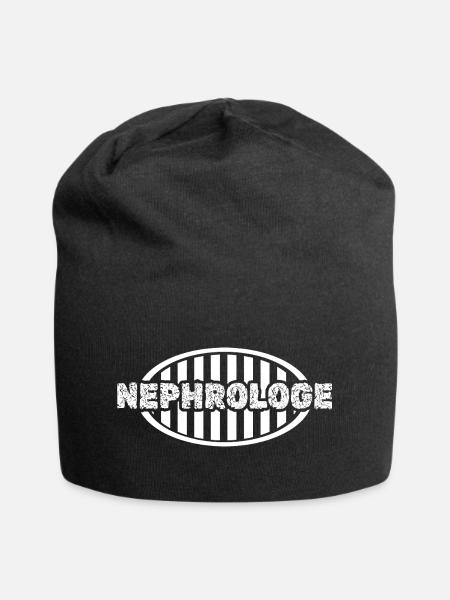 Retro Nephrologe - Jersey-Beanie - Schwarz