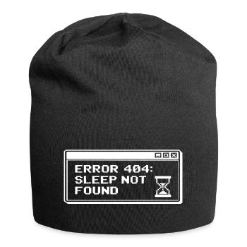 404 Sleep Not Found Pixel - Jersey Beanie - black - Front