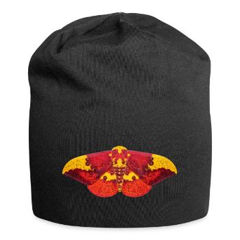 Imperial Moth Eacles imperialis - Jersey Beanie - black - Front