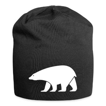 Eisbär - Jersey-Beanie - Schwarz - Vorne