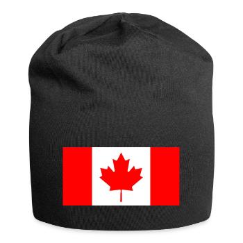 Canada Canada flag banner - Jersey Beanie - black - Front