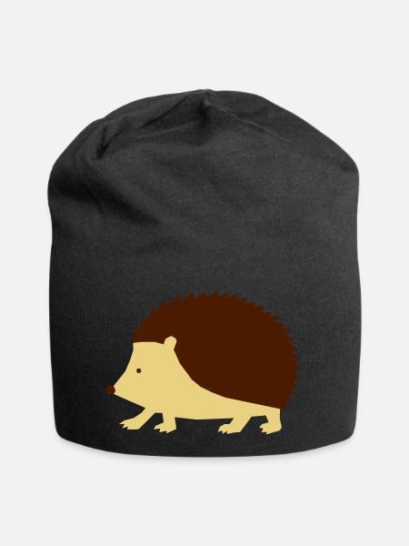 Igel - zackig - Jersey-Beanie - Schwarz