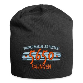 Früher 5650 Solingen - Jersey-Beanie - Schwarz - Vorne
