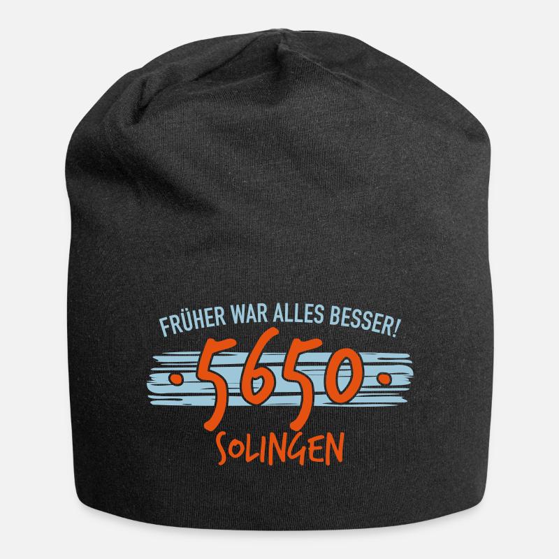 Früher 5650 Solingen - Jersey-Beanie - Schwarz