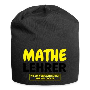 Mathelehrer Geschenk - Jersey-Beanie - Schwarz - Vorne