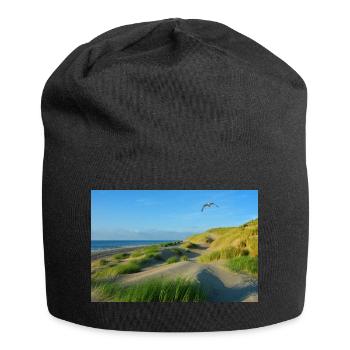 Dunes de la mer du Nord - Bonnet en jersey - noir - Devant