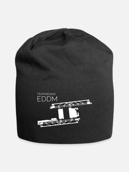 Flughafen München - Jersey-Beanie - Schwarz