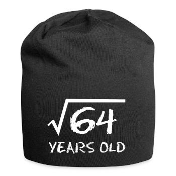 8ème anniversaire racine maths - Bonnet en jersey - noir - Devant