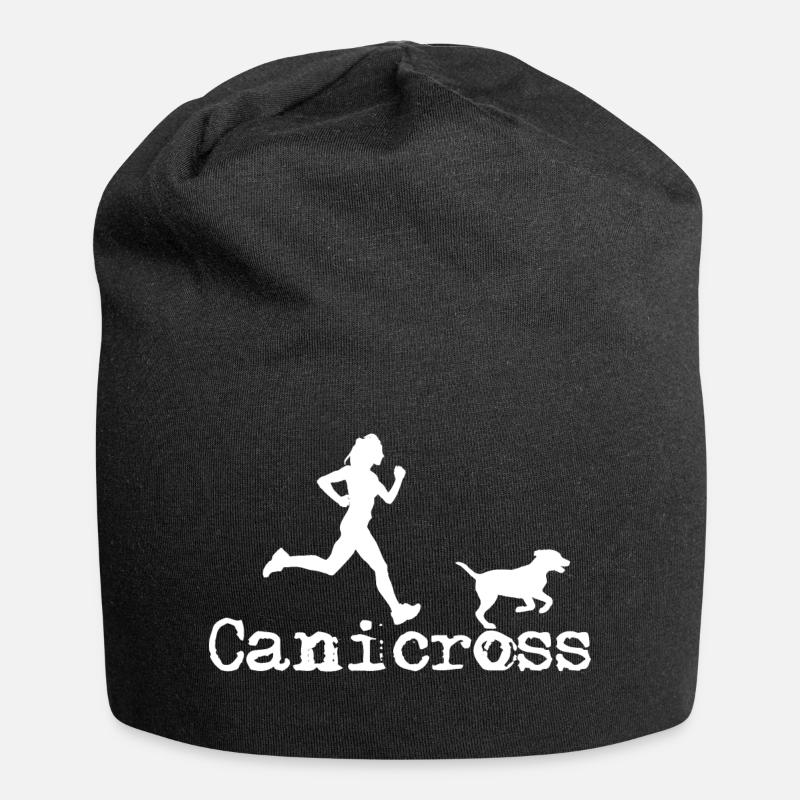Canicross - Jersey-Beanie - Schwarz