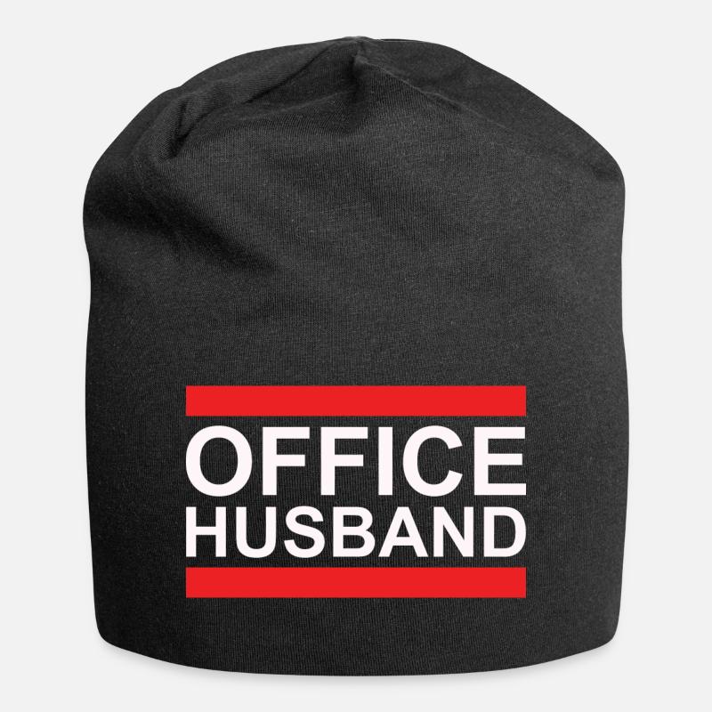 Office Husband - funny for the second husband - Jersey Beanie - black