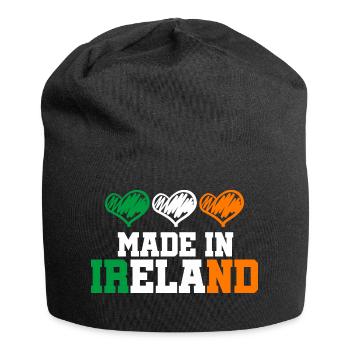 Made in Ireland Dublin Cloverleaf Made in Gift - Jersey Beanie - black - Front