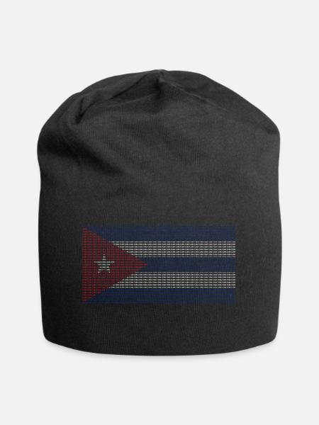 Cuba Flag - Jersey-Beanie - Schwarz