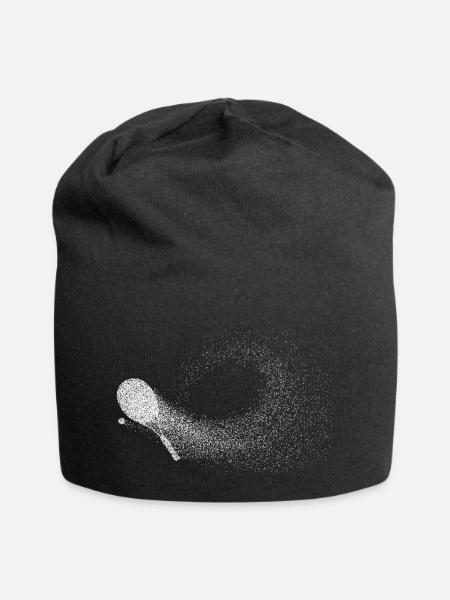 Tennisschläger - Jersey-Beanie - Schwarz